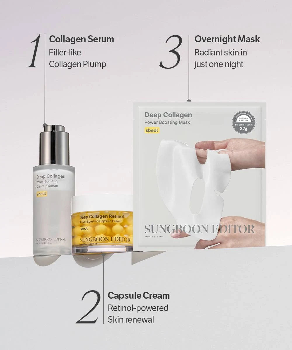 Sungboon Editor  Deep Collagen Power Boosting Cream In Serum 30ml