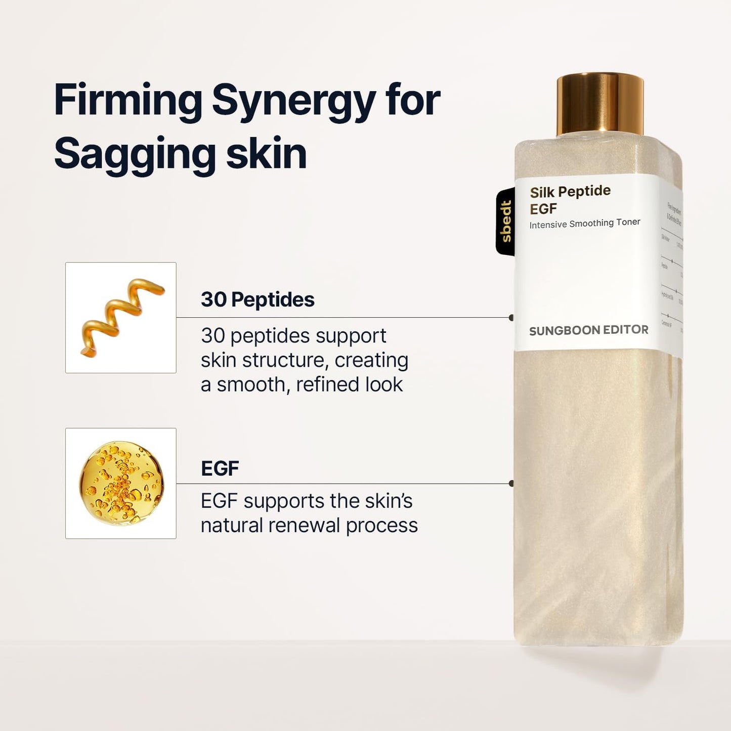 Sungboon Editor Silk Peptide EGF Intensive Soothing Toner 300ml