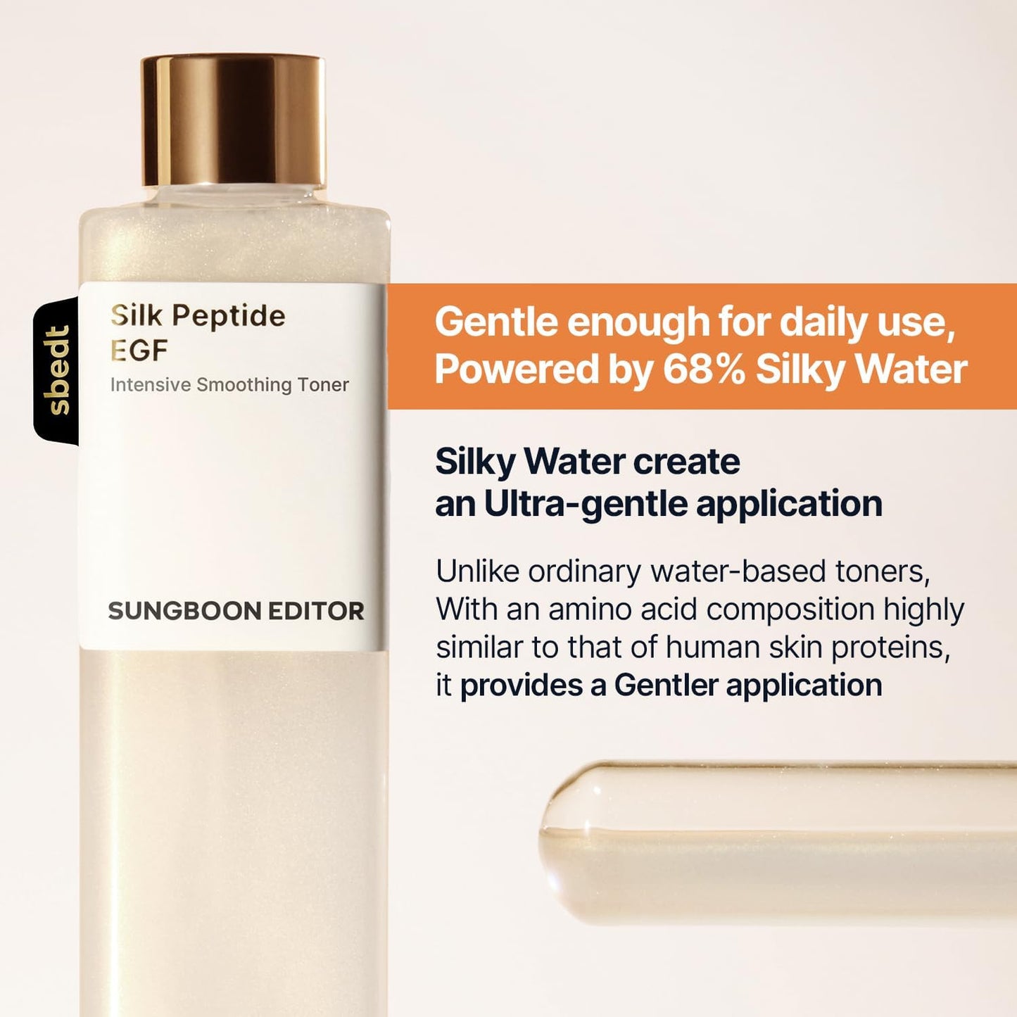 Sungboon Editor Silk Peptide EGF Intensive Soothing Toner 300ml